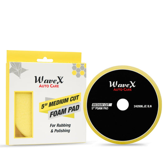 5-INCH MEDIUM CUT YELLOW FOAM PAD