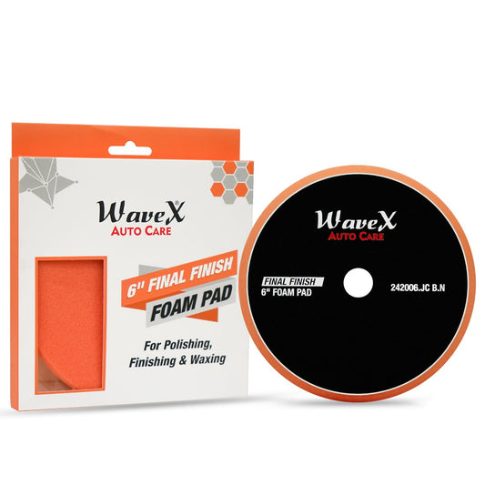 6-INCH FINAL FINISH ORANGE FOAM PAD