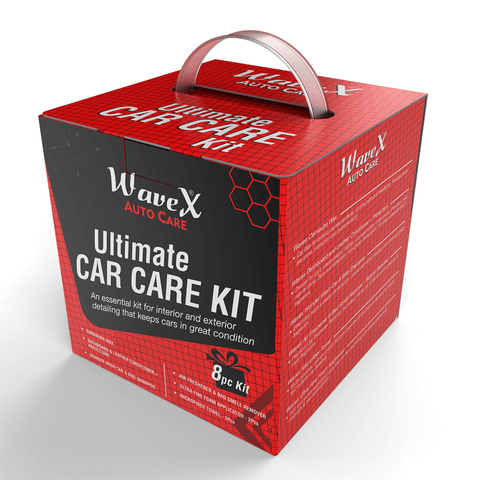 Car Cleaning Kit – Contains Car Polish, Car Dashboard Polish, Car Shampoo, Car Perfume, 2 Microfiber Towel and 2 Applicators