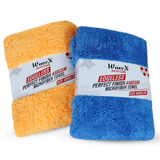 PERFECT FINISH EDGELESS MICROFIBER BUFFING CLOTH 440 GSM (40X60CM)