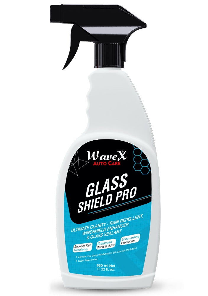 Glass Shield Pro Car Glass Cleaner & Rain Repellent for Car Windshield –  Wavex