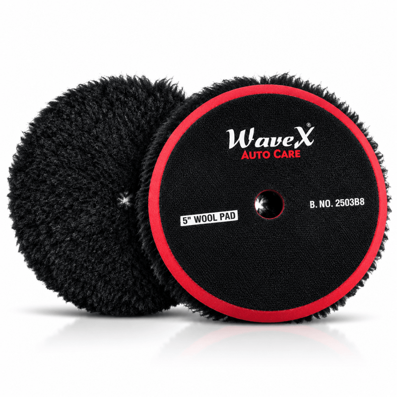 BLACK WOOL POLISHING PAD 5 INCH