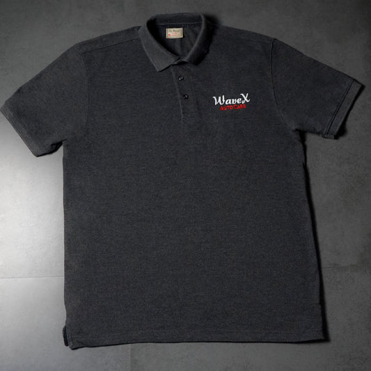 DETAILING CHARCOAL MELANCE POLO T-SHIRT