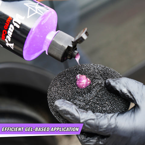 Wavex Tyre Polish Gel | 500ml | Tyre Shiner for Car & Bike | Gives Clean, Glossy Black Finish | Thick Gel Formula for Controlled Application