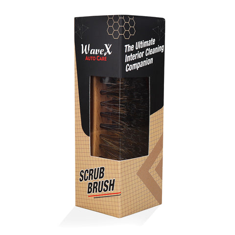 Wavex Car Cleaning Brush | Works Dry and Wet with Car Interior Cleaner Liquid, Car Seat Cleaner | Also Acts as Interior Car Duster