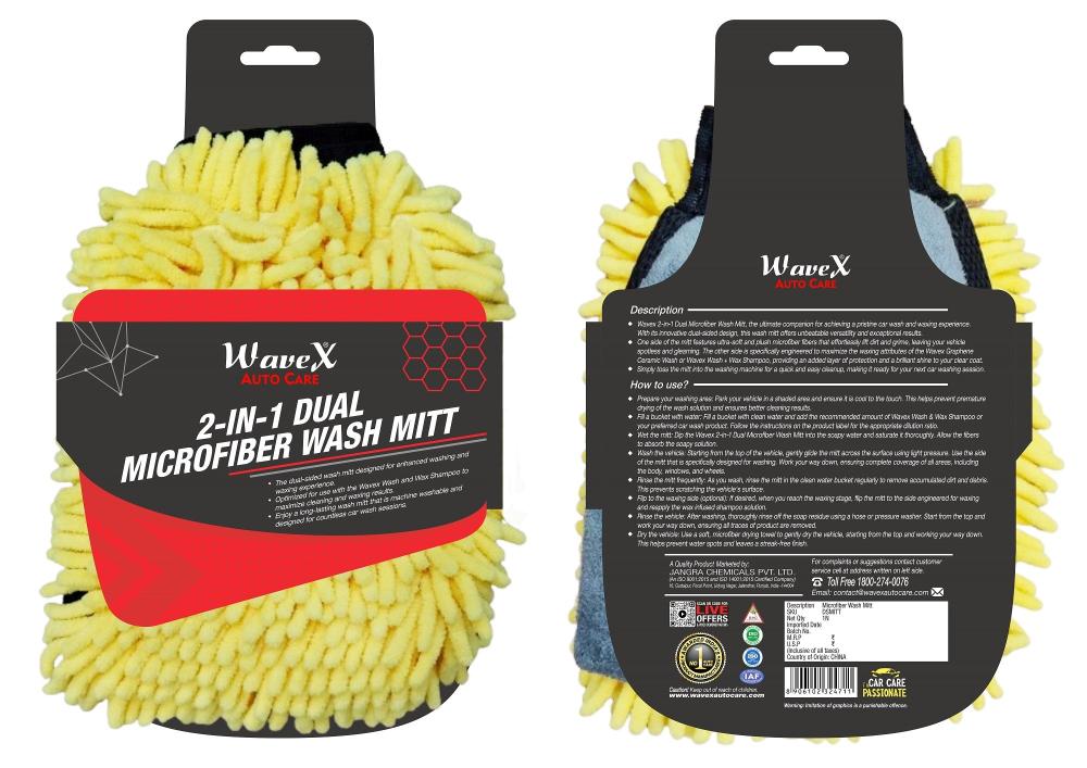 2 - IN - 1 WASH MITT FOR CAR - Wavex - DSMITT