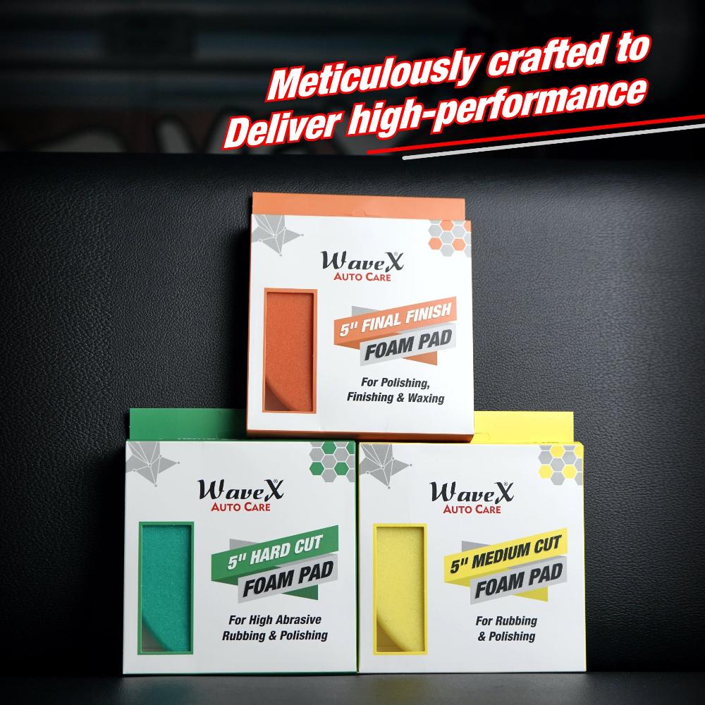 5 - INCH FINAL FINISH ORANGE FOAM PAD - Wavex - FFPAD5