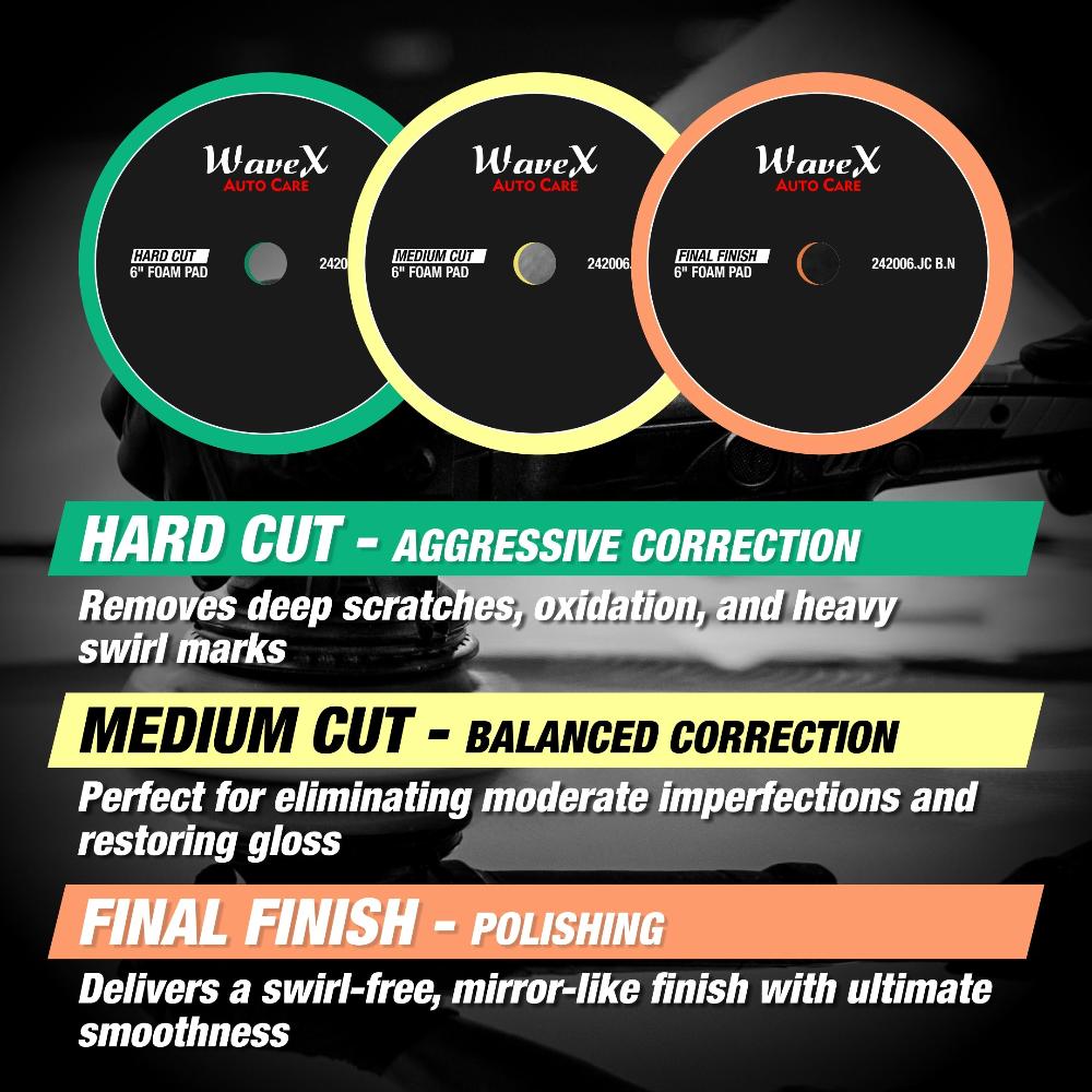6 - INCH FOAM PAD COMBO - Wavex - PAD6-COMBO
