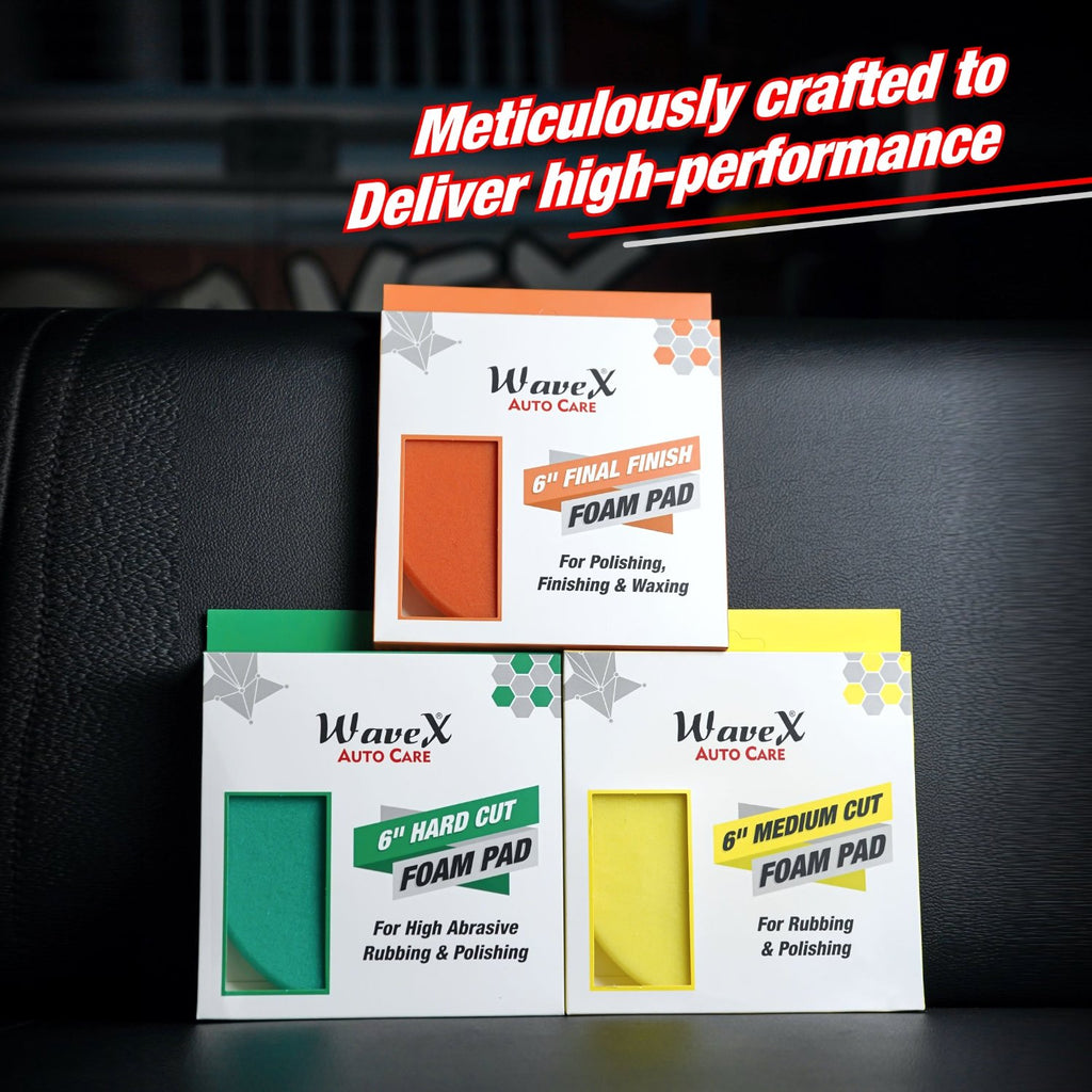 6-INCH FINAL FINISH ORANGE FOAM PAD