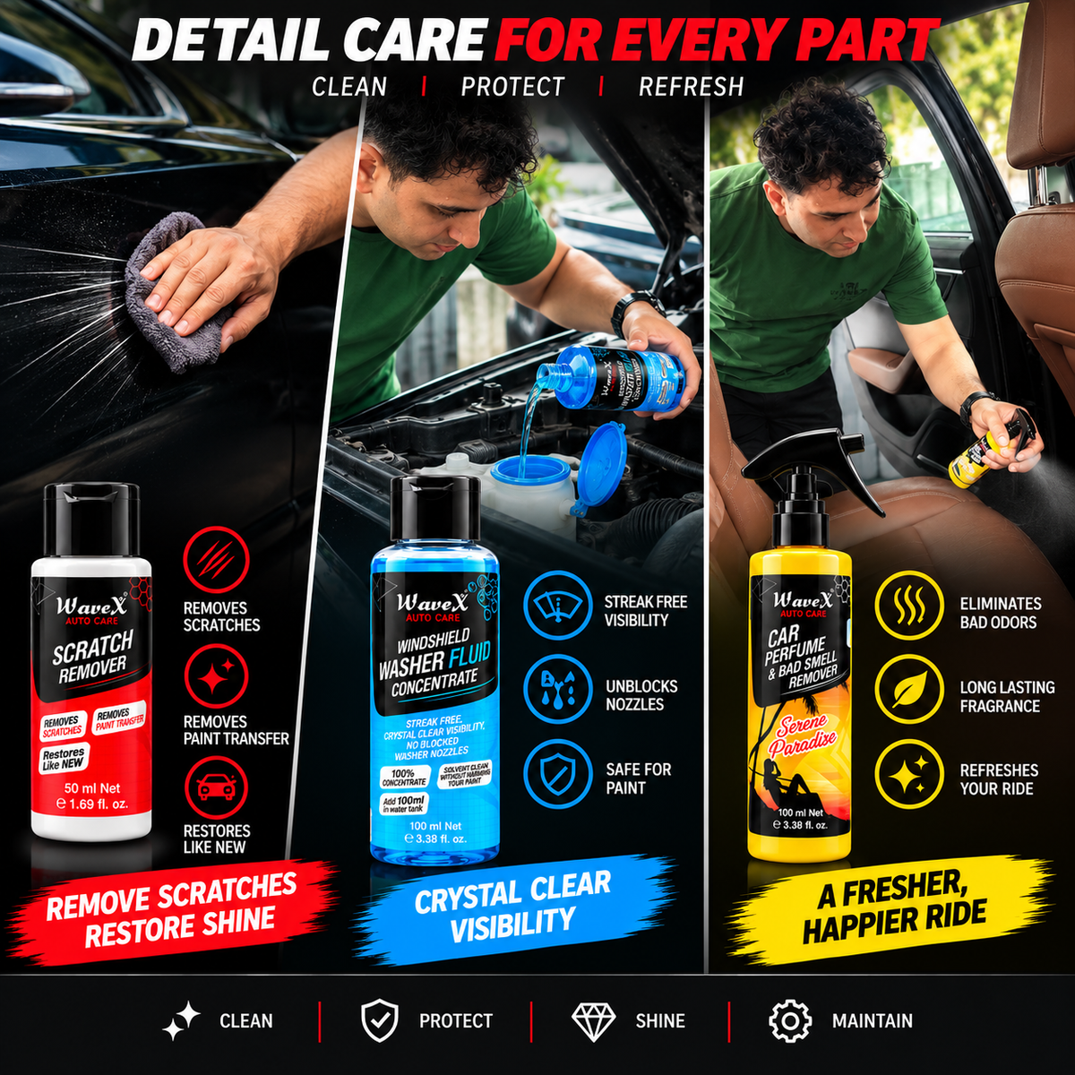 ESSENTIAL CAR CARE KIT -12 PIECE