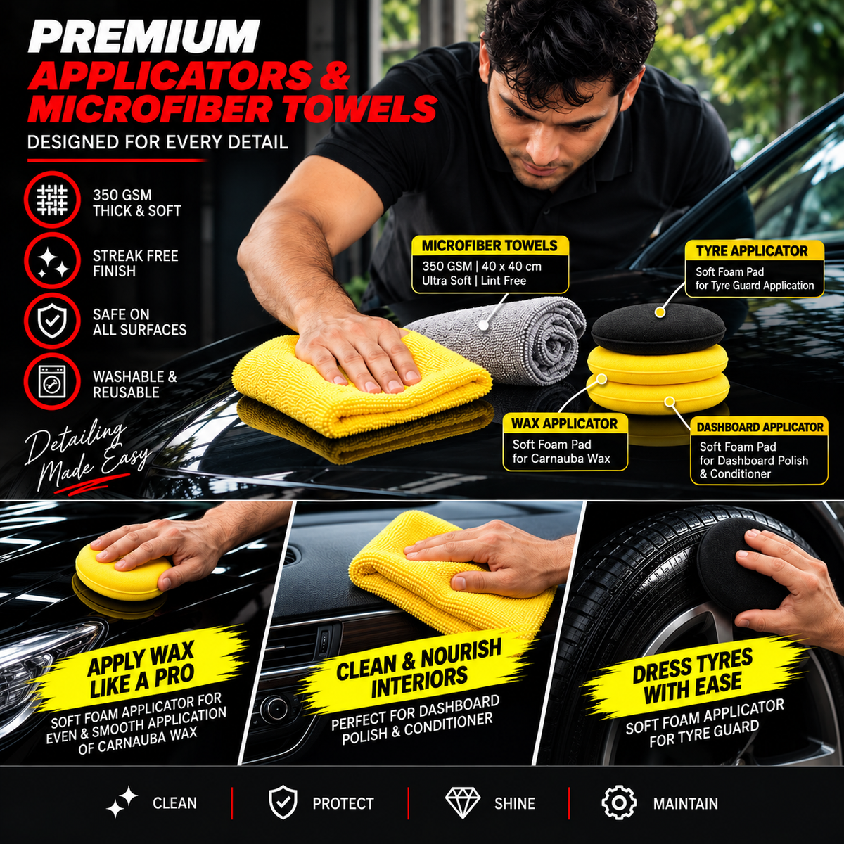 ESSENTIAL CAR CARE KIT -12 PIECE