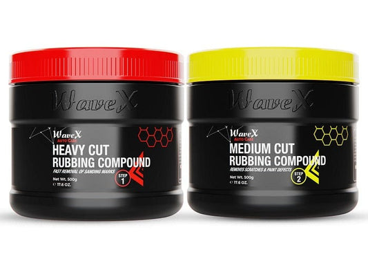 Rubbing Compound for Super Heavy Cut with Medium Cut with Polish {Care Compound (Set of 2)}