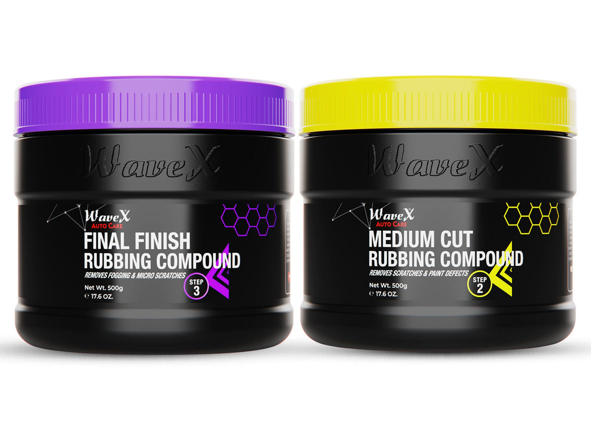 Rubbing Compound for Medium Cut with Polish with Final Finish Super High Gloss {Car Compound (Set of 2)}