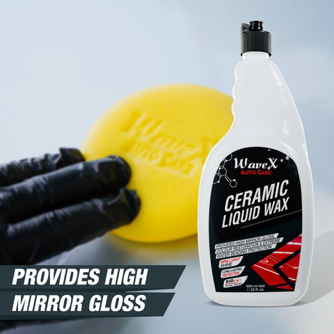 SiO2 Ceramic Liquid Wax for Cars and Bikes 650 ml, Gives Deep Gloss and Ultimate Hydrophobic Protection