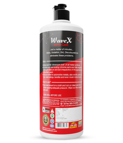Metal Polish - For Chrome, Copper, Brass, Bronze, Gold, Nickel and Stainless Steel. All Metal Cleaner, Rust Remover. Polisher and Protectant. Removes oxidation and discoloration.