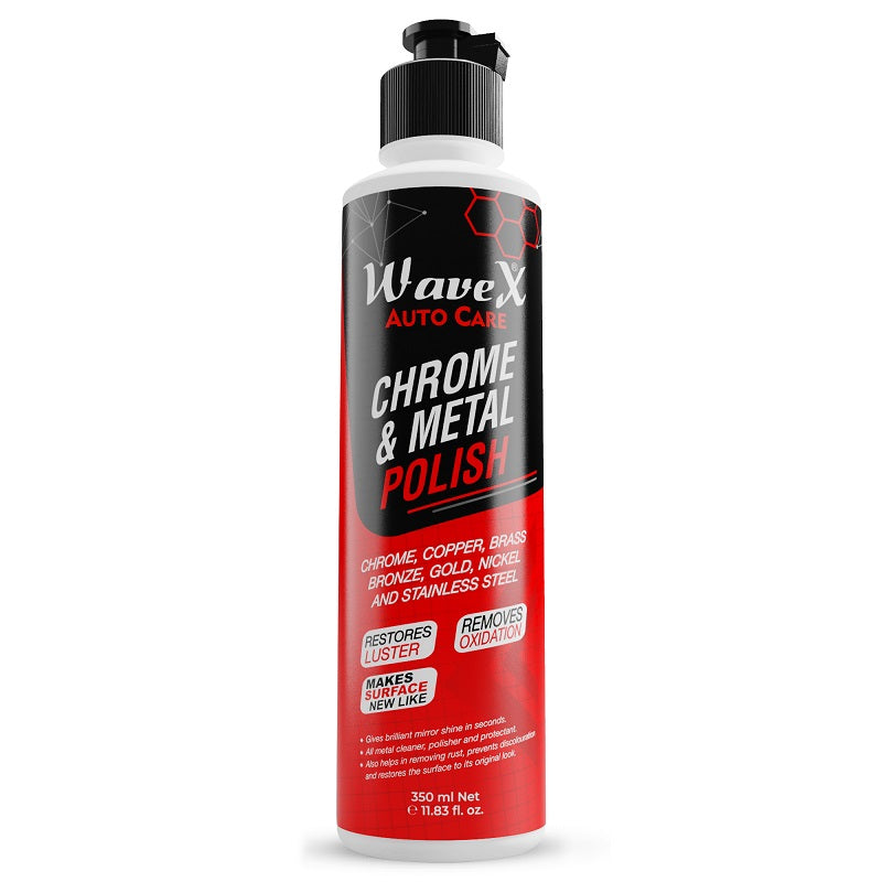 Metal Polish - For Chrome, Copper, Brass, Bronze, Gold, Nickel and Stainless Steel. All Metal Cleaner, Rust Remover. Polisher and Protectant. Removes oxidation and discoloration.