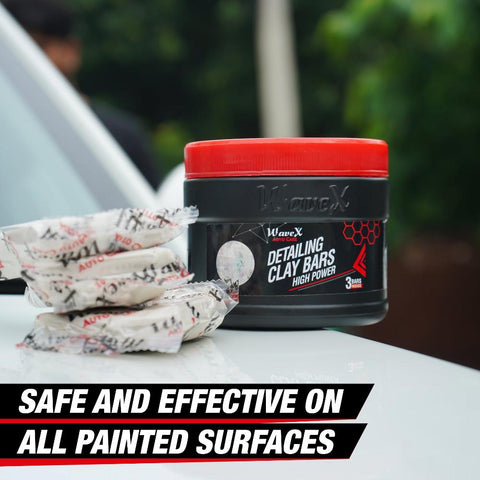 Clay Bar (100g x 3)- Premium Car Detailing Clay Fallout Removes Environmental Deposits- No Scratches No Swirls Guaranteed