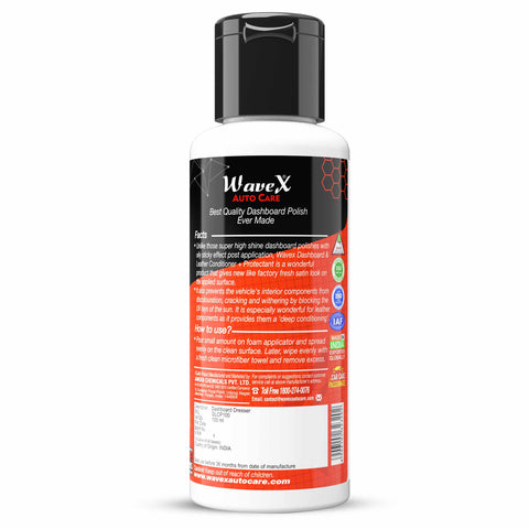 Dashboard Polish and Leather Conditioner + Protectant Car Dashboard Polish 100ml | Dashboard Polish that Protects, Shines & Conditions