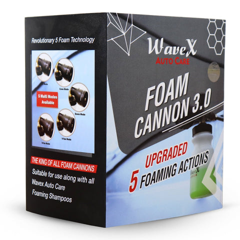 Foam Cannon 3.0 for pressure washer | Upgraded 5 Foaming Actions gives ultimate control over shampoo foam| Generates Super Thick Snow Foam | Ultra-Premium Quality
