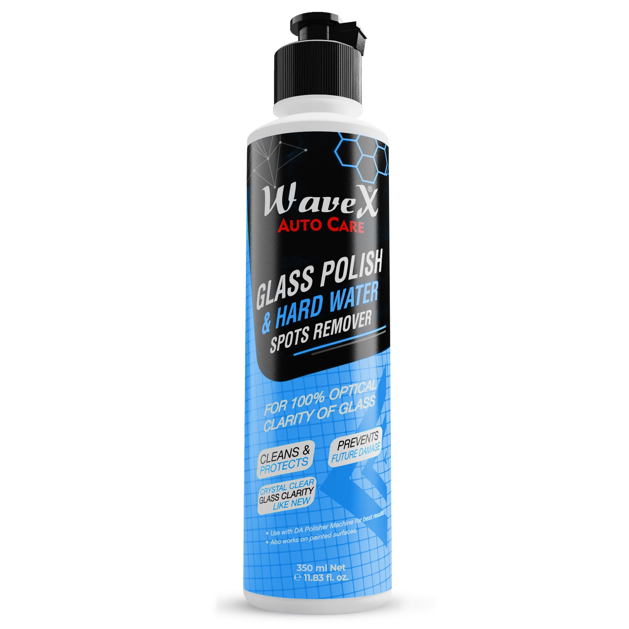 Glass Polish cum hard water remover 350ml, Windshield Washer Fluid 500 –  Wavex