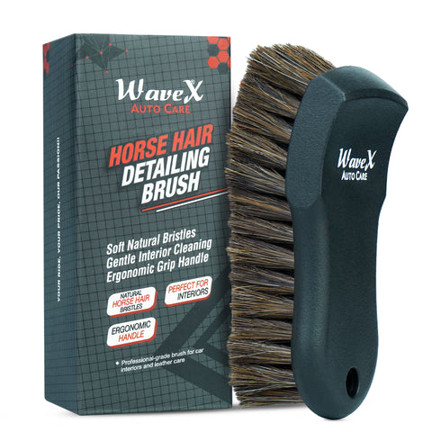 HORSE HAIR DETAILING BRUSH FOR CAR INTERIOR CLEANING
