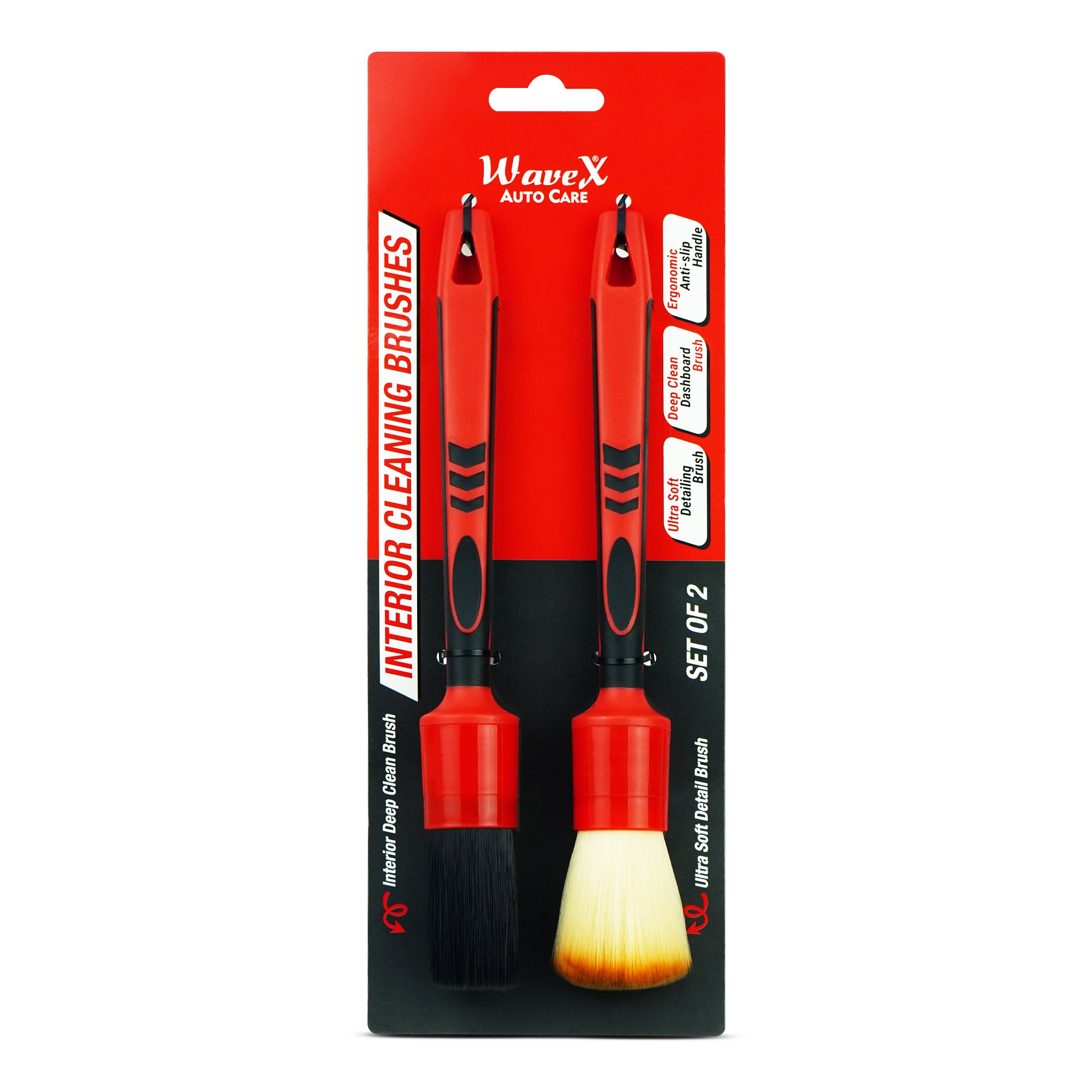 INTERIOR CLEANING BRUSH SET FOR CAR DETAILING