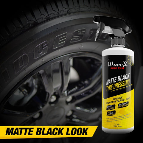 Matte Black Tyre Dressing Tyre Polish for Car | Matte Finish Tyre Polish with Zero Dust Attraction