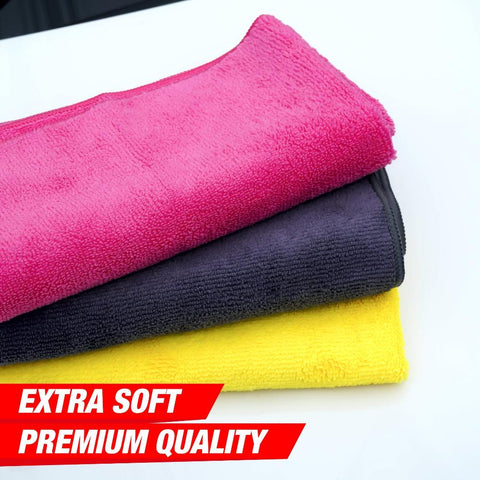 Microfiber Car Cleaning Cloth-Grey-40x40cm-350 GSM