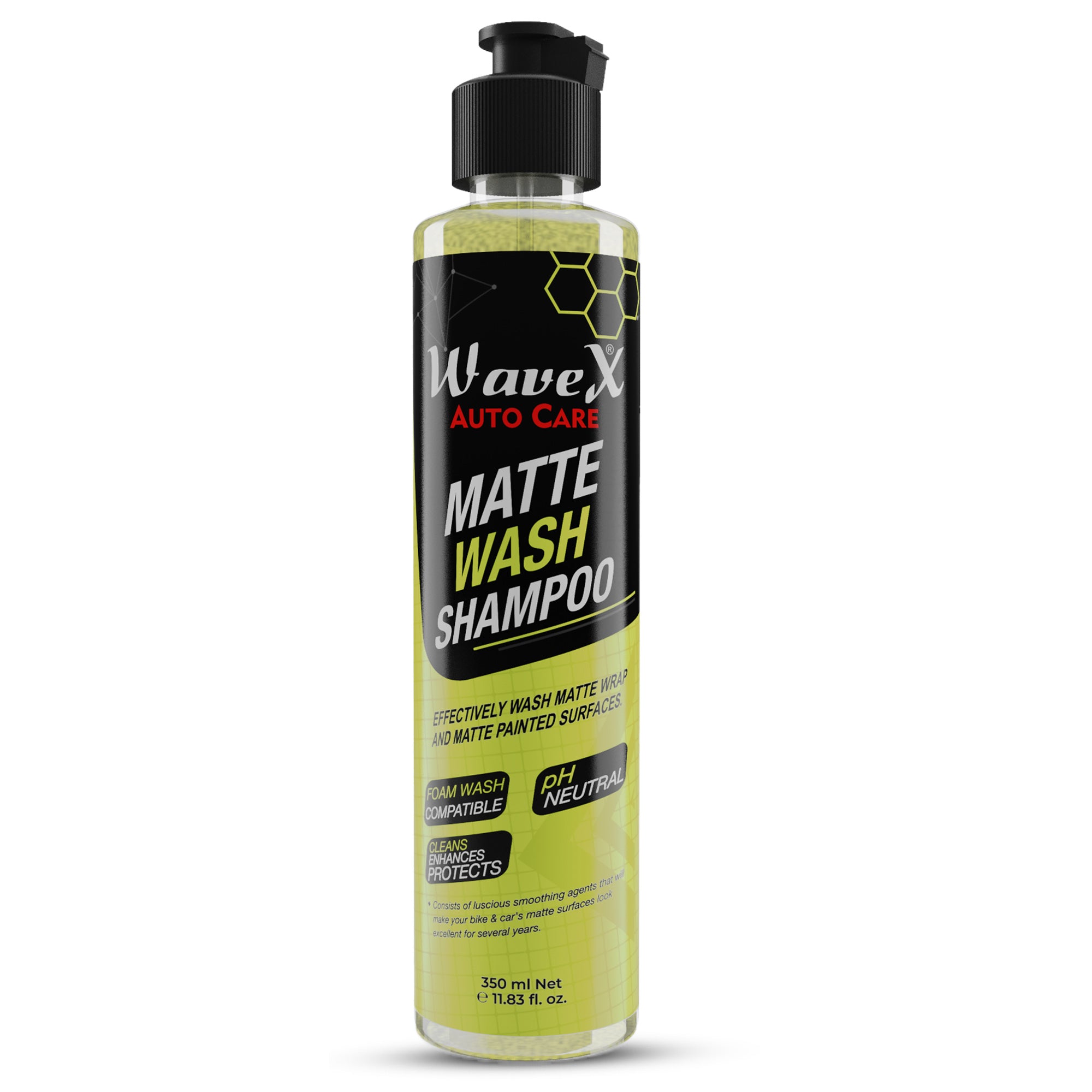 Matte Finish Maintainer 350 ml Combo, Wash, Clean, Protect and Maintain Matte Bikes and Cars, Consists of WaveX Matte Wash Shampoo, Matte Finish Maintainer, Microfiber Cloth & Chrome & Metal Polish 100ml