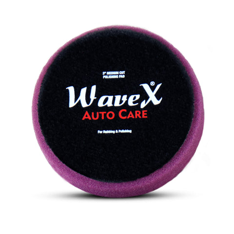 Wavex Polishing Pad for Car Polish Machine | Polishing and Buffing Pad for Cars and Bikes | 3"- Fits 3" Backing Plate | for DA and Rotary Polishers
