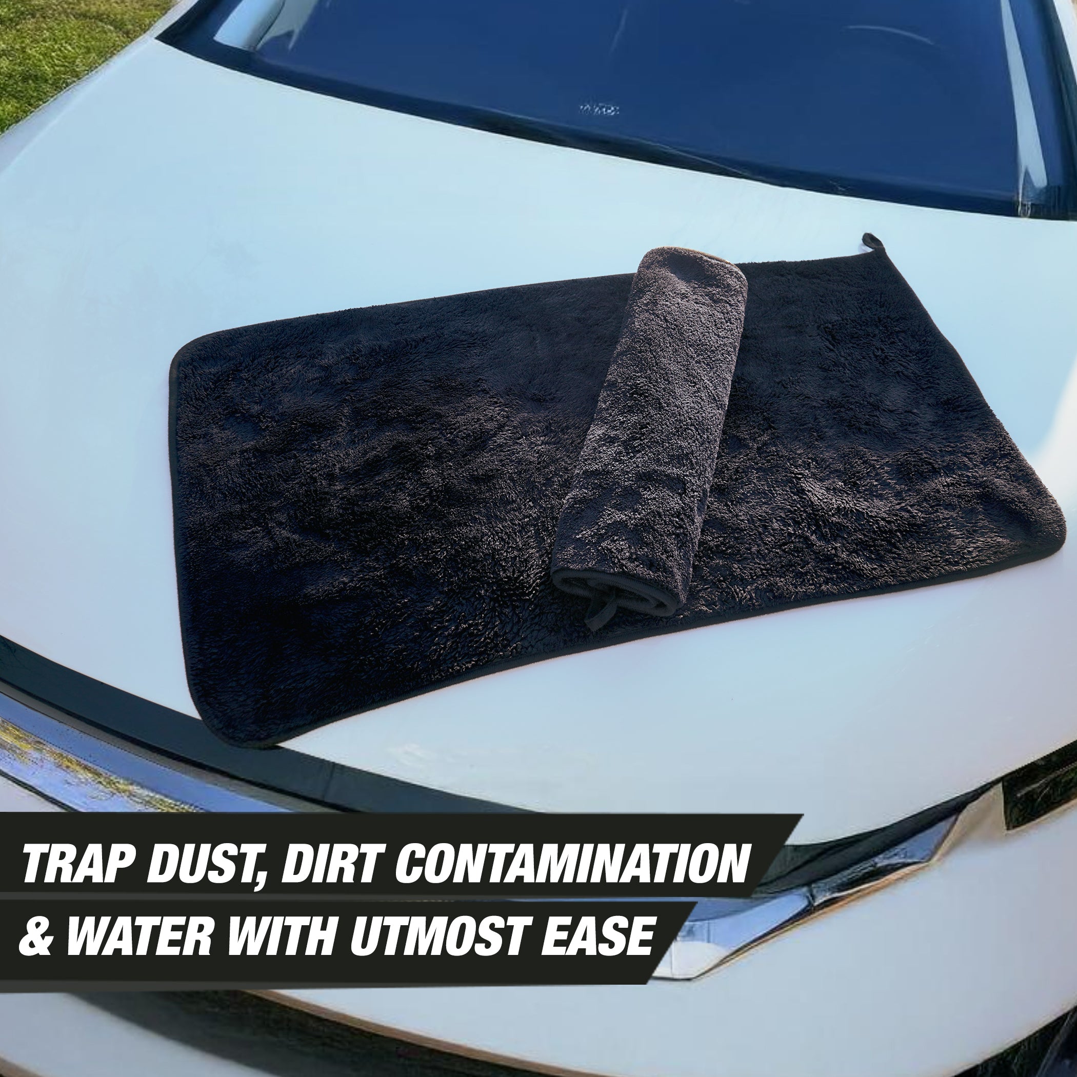 MIGHTY MONSTER MICROFIBER TOWEL UPGRADED 1200GSM 38X38CM Secondary image