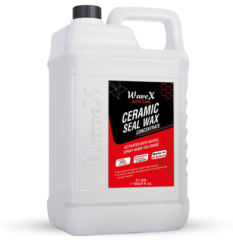 DIY Ceramic Coating for Car - Ceramic Seal Wax Concentrate - SiO2 Water Activated Paint & Glass Protection - Spray On, Rinse Off - Lasts 5X Longer Than Wax - Deep, Wet Shine