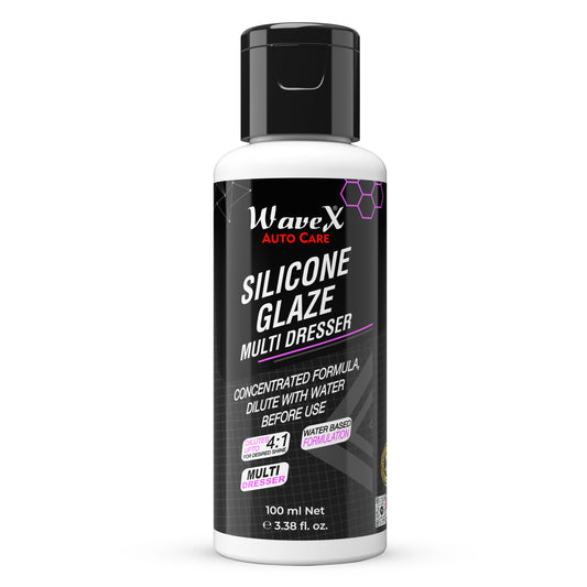 Silicone Glaze Car Concentrate 100ml Multipurpose Dresser for Car & Bike - Dilutes Upto 1:10 for Variable Shine