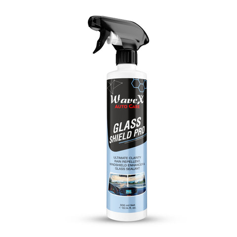 Glass Shield Pro Car Glass Cleaner & Rain Repellent for Car Windshield 650 ml | SiO2 Infused Car Glass Cleaner + Car Windshield Cleaner