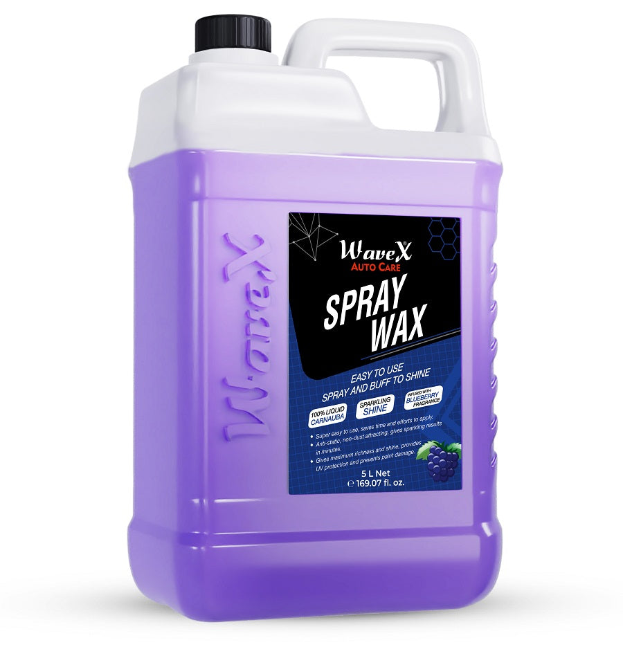 Car Wax Spray | Car Polish Spray and Wipe Formula for Long Lasting Miraculous Shine | Infused with Rich Blueberry fragrance