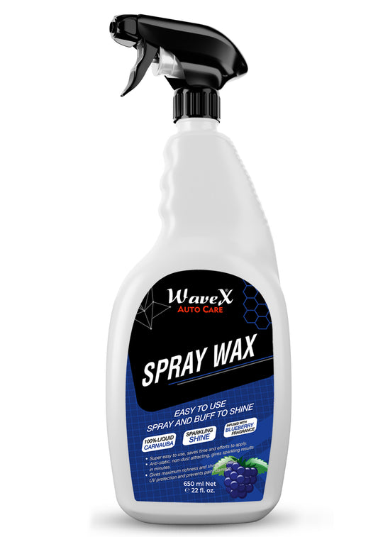 Car Wax Spray | Car Polish Spray and Wipe Formula for Long Lasting Miraculous Shine | Infused with Rich Blueberry fragrance