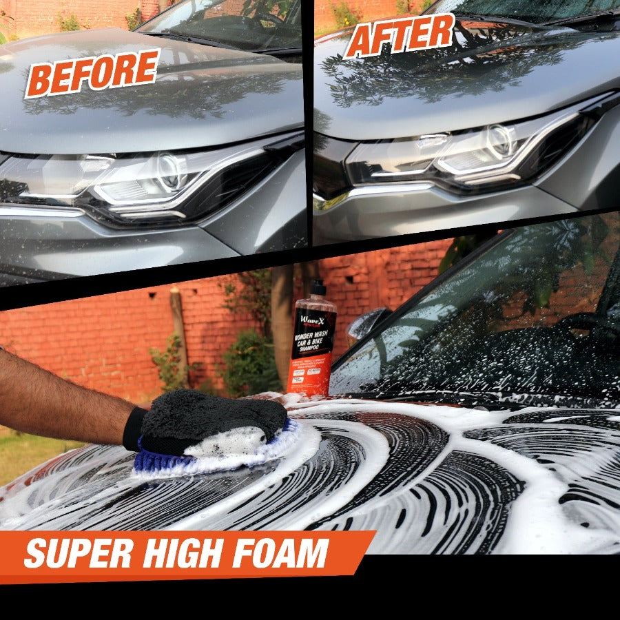 Wonder Wash Car Shampoo | Honey Like Thick with Super Suds Car Washing Shampoo