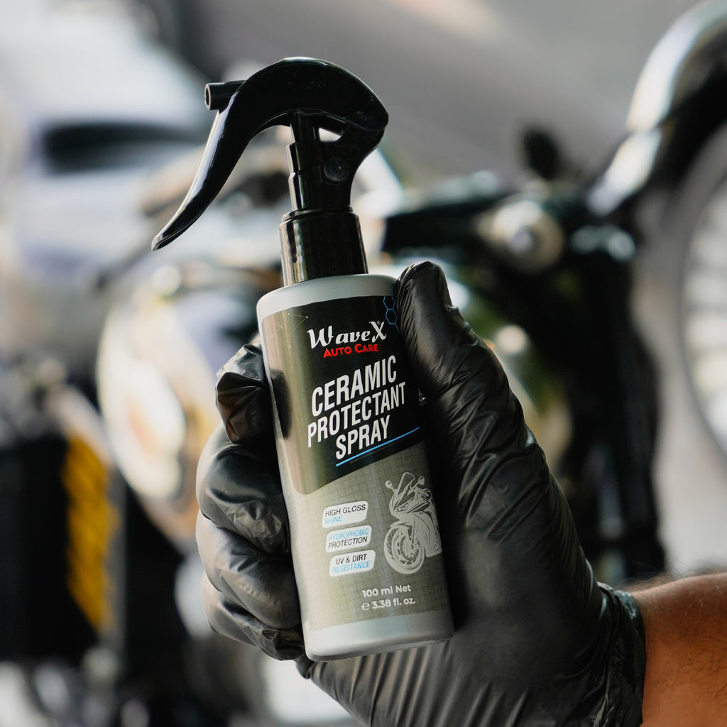 CERAMIC PROTECTANT SPRAY FOR MOTOR BIKES -  SUPER HYDROPHOBIC & UV PROTECTION