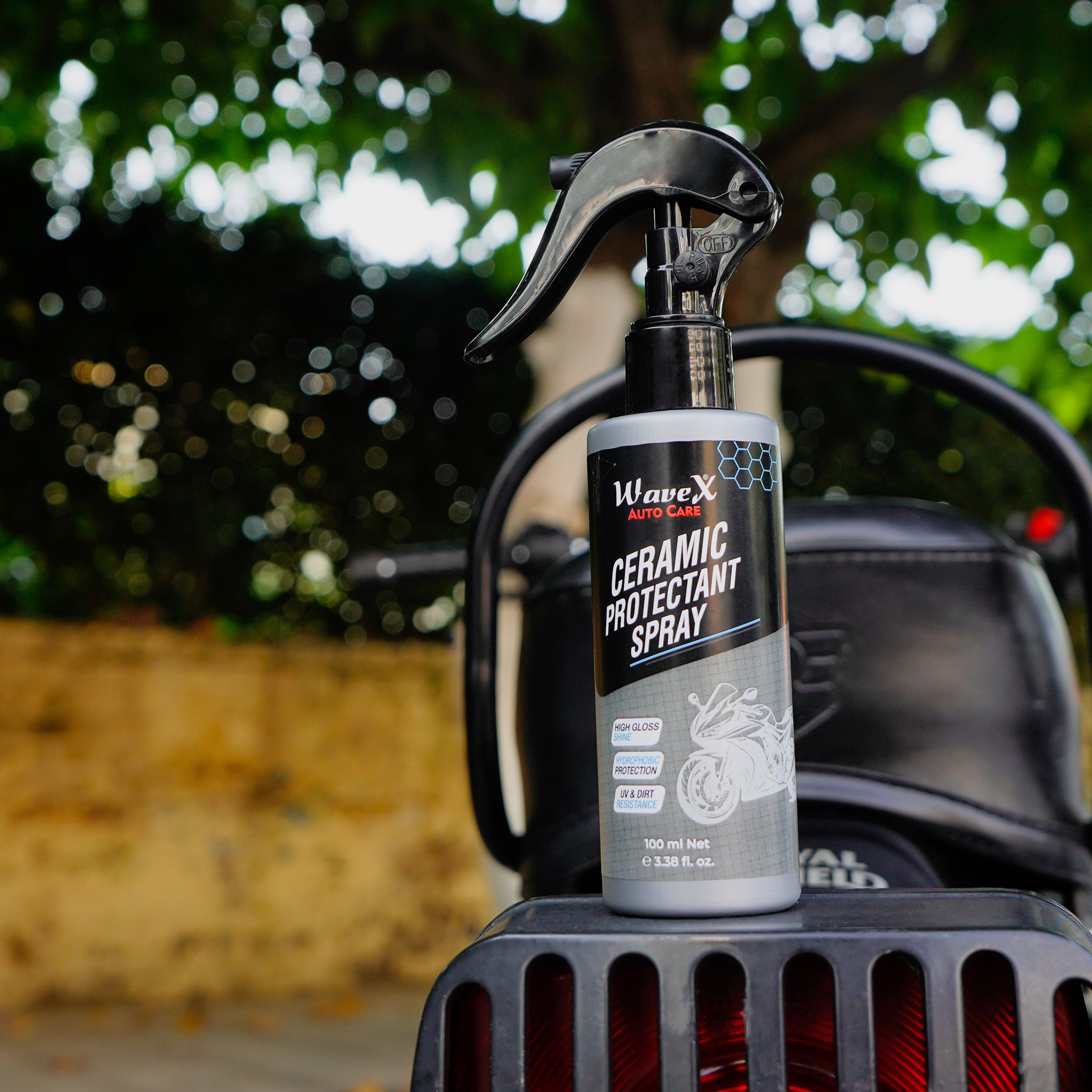 CERAMIC PROTECTANT SPRAY FOR MOTOR BIKES -  SUPER HYDROPHOBIC & UV PROTECTION