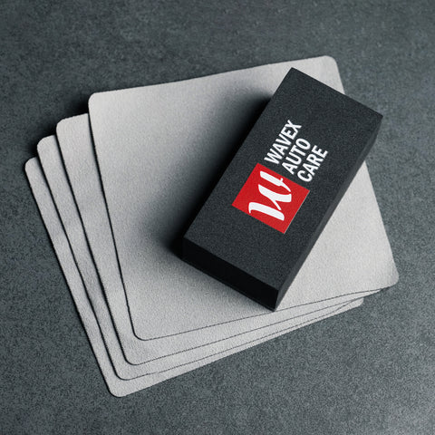 SUEDE APPLICATOR CLOTHS & CERAMIC COATING SPONGE BLOCK