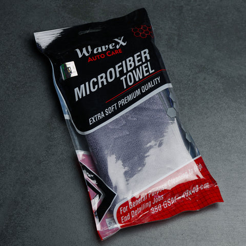GREY MICROFIBER CLEANING CLOTH 350 GSM 40X40 CM