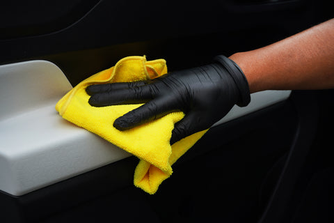 YELLOW MICROFIBER CLEANING CLOTH 350 GSM 40X40 CM
