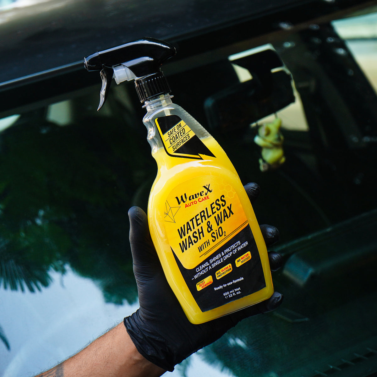 WATERLESS WASH AND WAX WITH SIO2