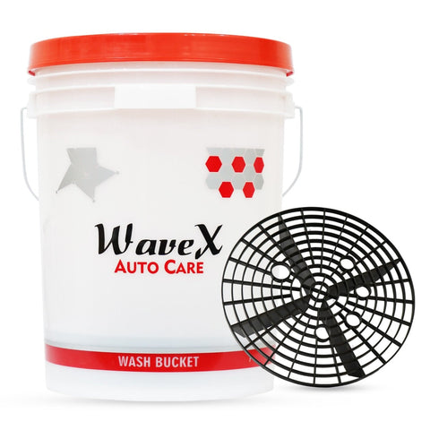 Ceramic Coating Maintenance Kit for Ceramic Coated Cars and Bikes | Consist of The WaveX 20 LTR Wash Bucket, Grit Safe, Lamb Wool Wash Mitt and Graphene Ceramic Wash Shampoo