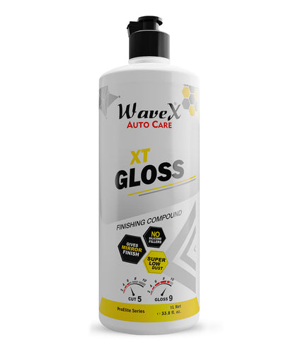 X-GLOSS High Shine Finishing Compound - Professional Grade, Silicone-Free, Low Dust, Fine Abrasive for Minor Imperfections, Compatible with All Paint Types
