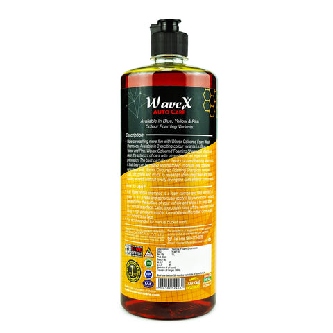 YELLOW COLOUR FOAM WASH
