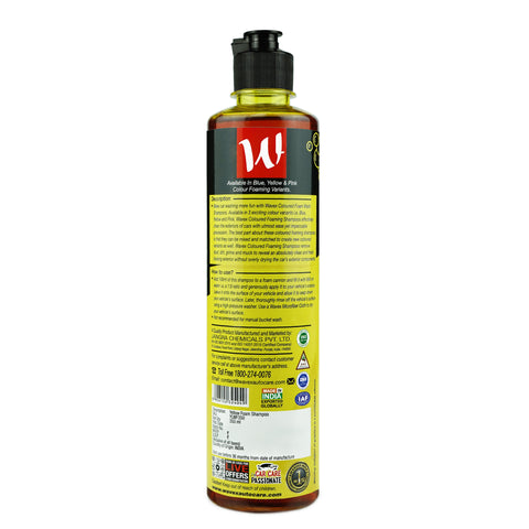 YELLOW COLOUR FOAM WASH