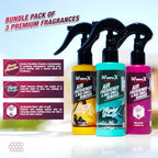 AIR FRESHENER CAR PERFUME AND BAD SMELL REMOVER BUNDLE PACK - Wavex - AF100X3