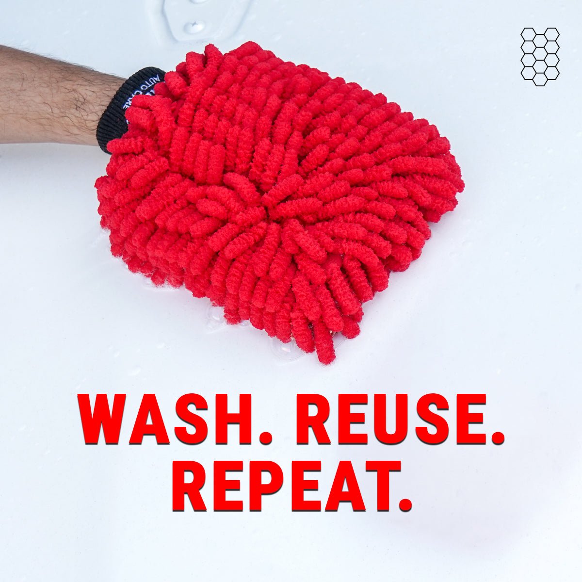 BIG SIZE NOODLES MICROFIBER WASH MITT – ULTRA SOFT CHENILLE CAR CLEANING GLOVE - Wavex-BIGMITT