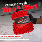 BIG SIZE NOODLES MICROFIBER WASH MITT – ULTRA SOFT CHENILLE CAR CLEANING GLOVE - Wavex-BIGMITT